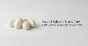 Natural organic bath soap with herbal ingredients for gentle cleansing