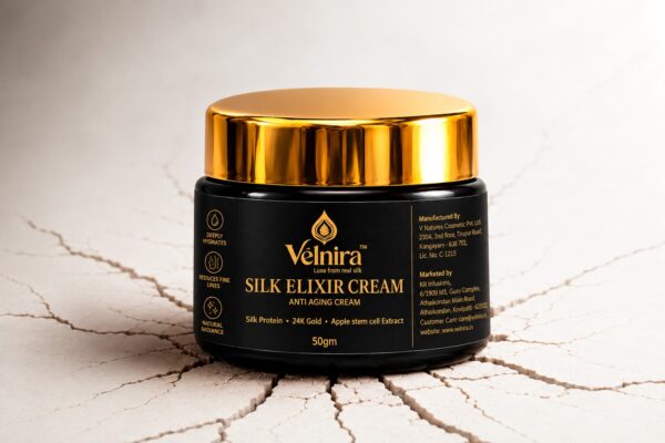 Velnira silk elixir cream |Silk Infused Anti-Aging Cream | Silk + 24k gold + Retinol + Bakuchiol